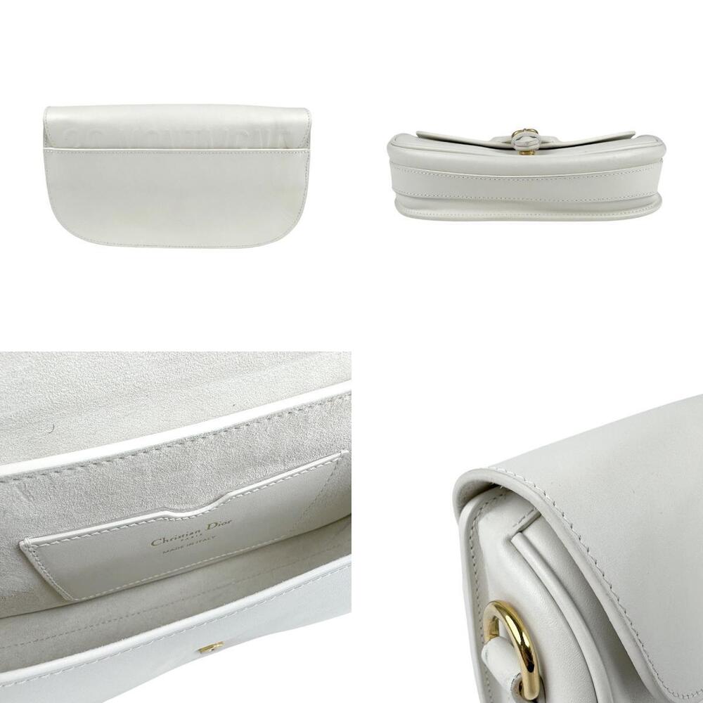 Christian Dior Boy East West Shoulder Bag Leather White - Picture 3 of 5